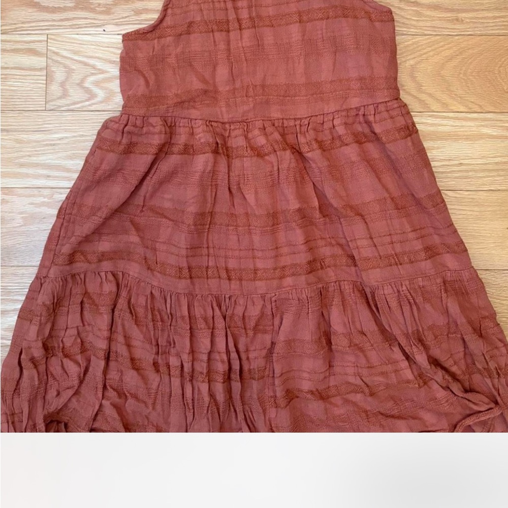 Brown rusty dress American Eagle Outfitters extra small tie back